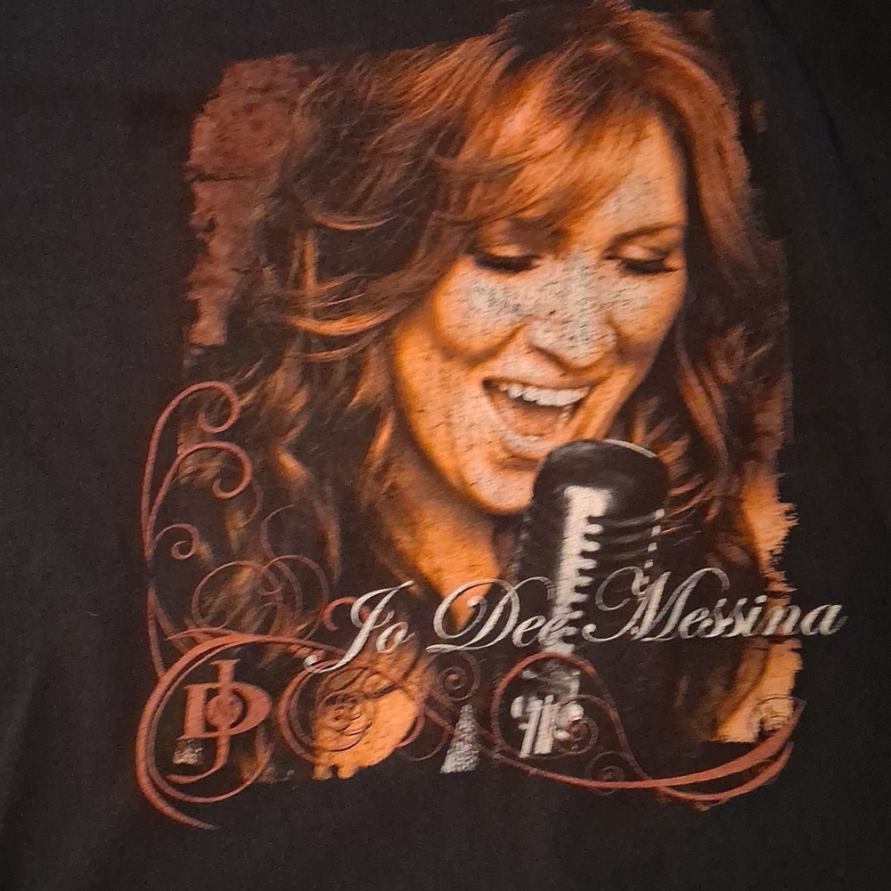 Black Graphic T-Shirt with Jo Dee Messina Design
